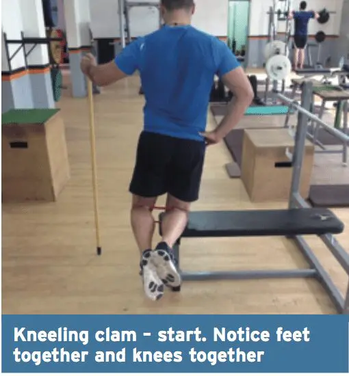 kneeling clam