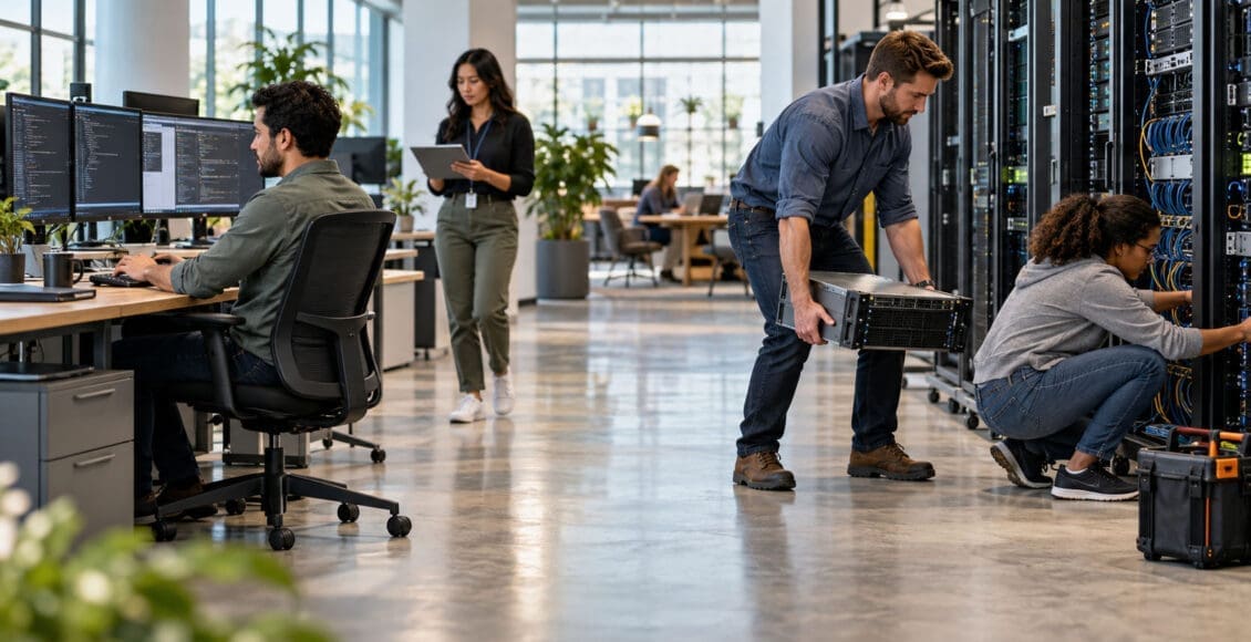 Knee Pain in Data-Center Technicians and Rehabilitation