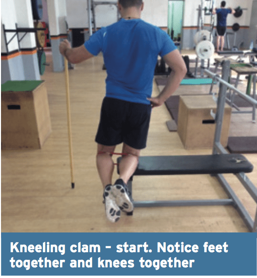 kneeling clam